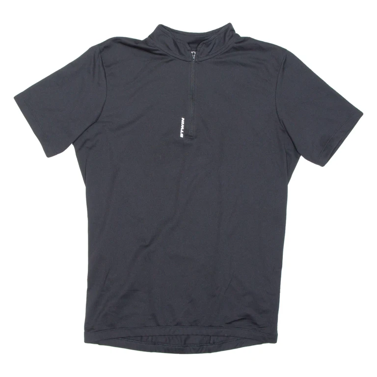 Cycling Mens Jersey Black 1/2 Zip M