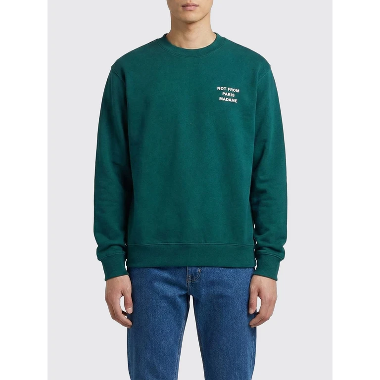 DRÔLE DE MONSIEUR Sweatshirt Men color Green (PERMSW149CO127DGN)