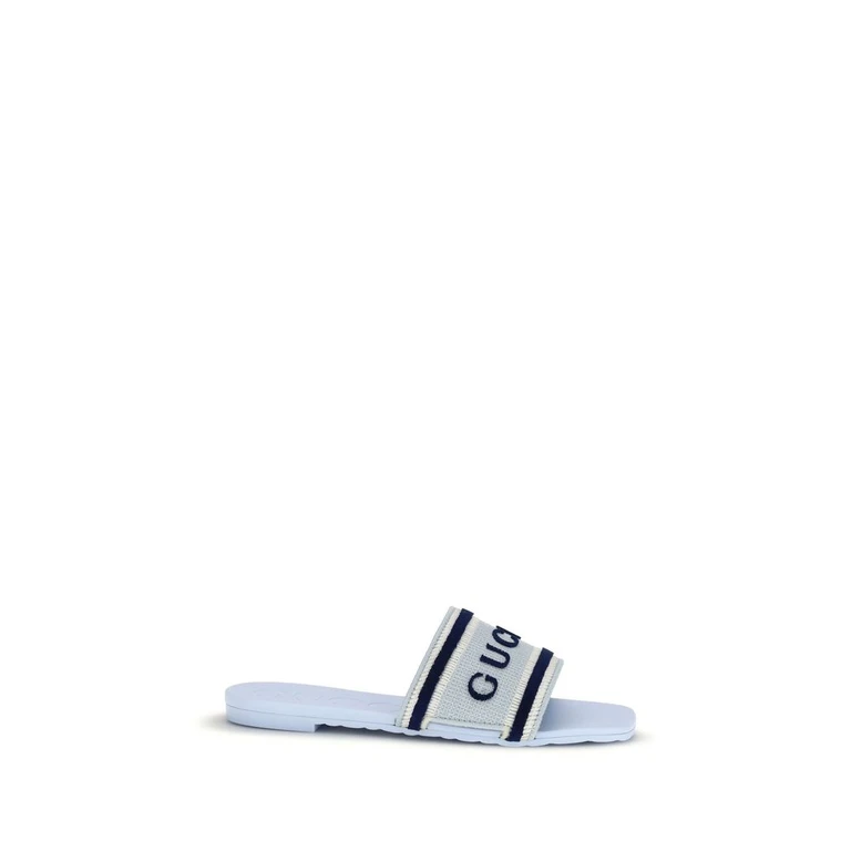 Gucci Blue Cotton Sandals - Women