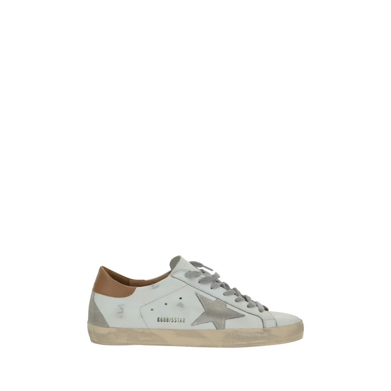 Golden Goose White Leather Superstar Sneakers - Men