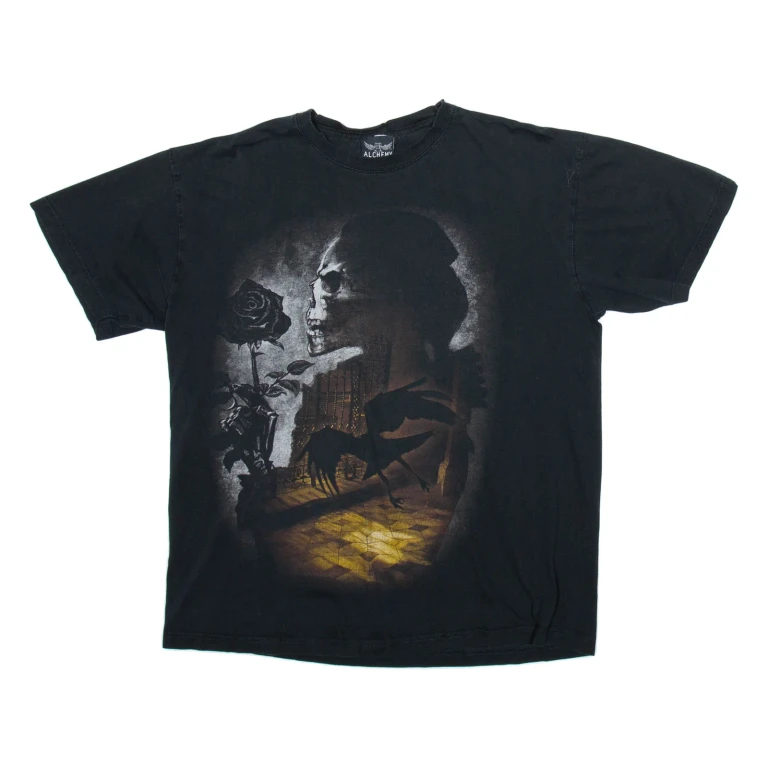 ALCHEMY Mens T-Shirt Black L