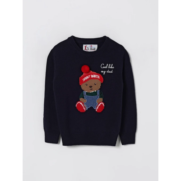 Sweater Kids color Blue (DOU0001COOLBEAR61PATCH02440I)
