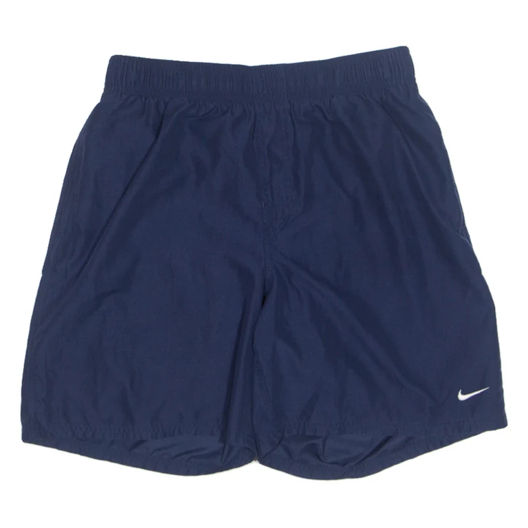 NIKE Mesh Lined Mens Swimming Shorts Blue Relaxed S W26