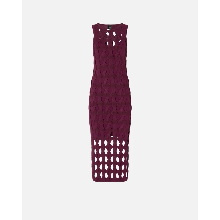 Pinko - Robe midi en maille ajourée - M