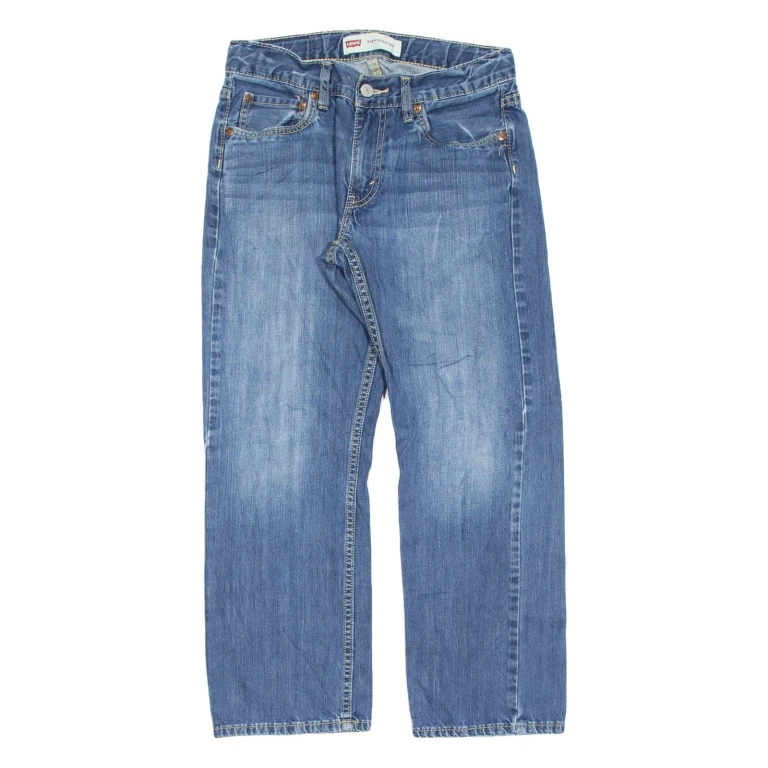 LEVI'S 514 Jeans Womens Blue Regular Straight Stone Wash W30 L26