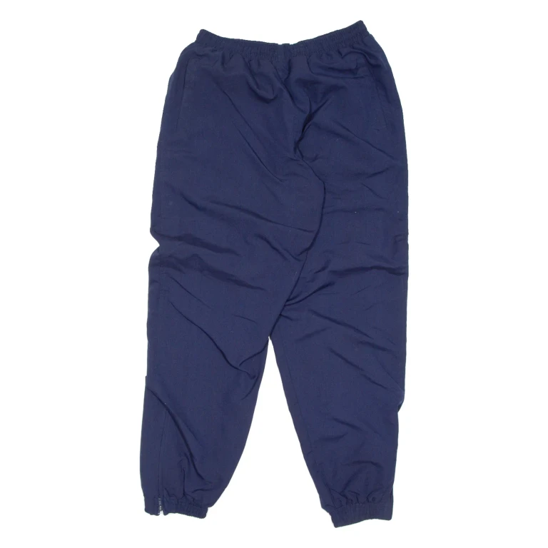 Lined Mens Track Pants Blue Tapered M W26 L30