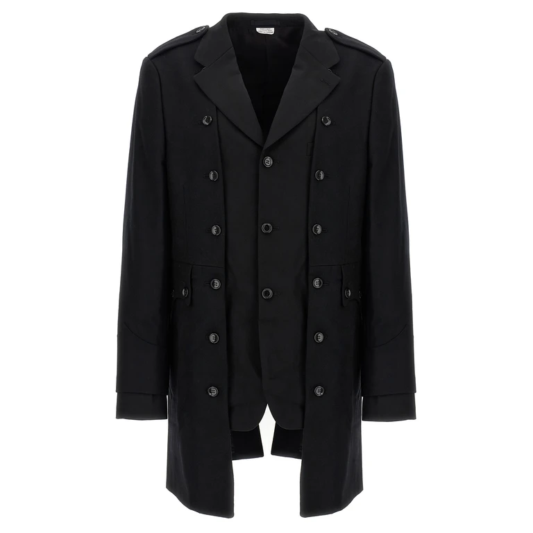 Comme des Garçons Black Wool Coat Clothing - Men