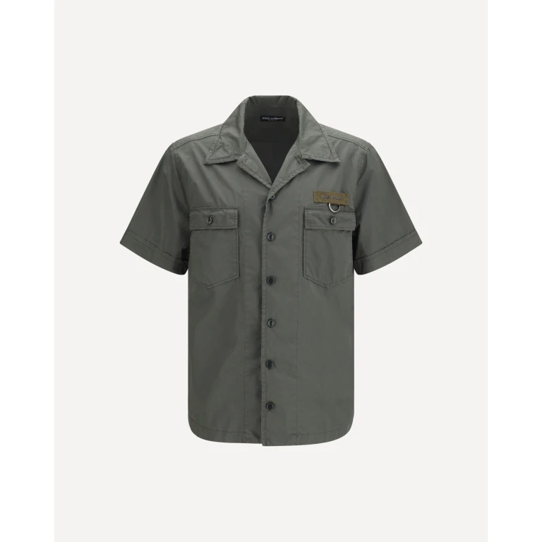 DOLCE & GABBANA Short-sleeve Shirt with chest pocket Male 40