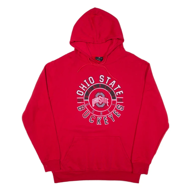Ohio State Mens Red Hoodie USA L