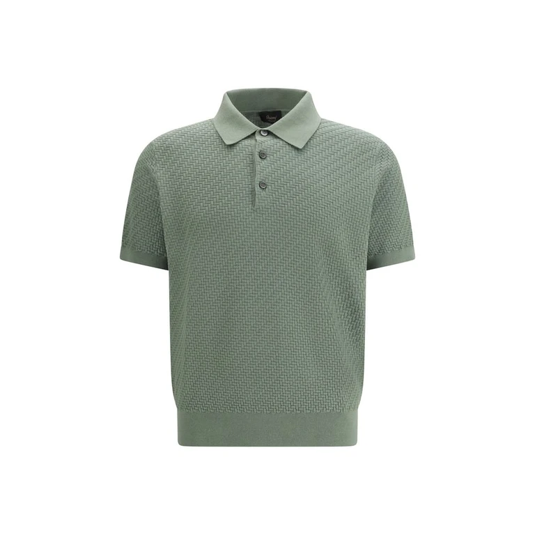 Brioni Bicolor Cotton Polo Shirt - Men