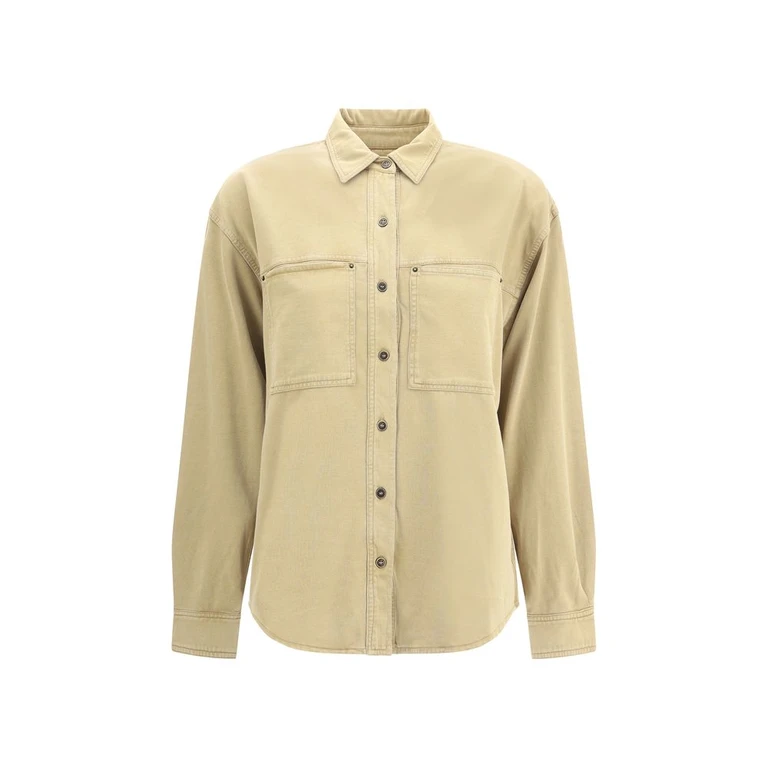 Marant Etoile Beige Denim Shirt - Women