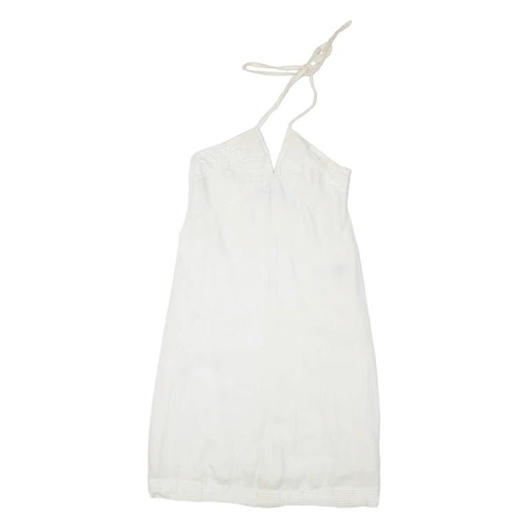 REISS Womens Shift Dress White Sleeveless Short M