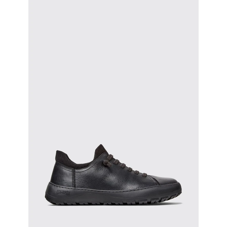 Peu Serra Grained Leather Slip-On Trainers with Vibram Sole and Elastic Laces (K201850-001PEUSERRA0)