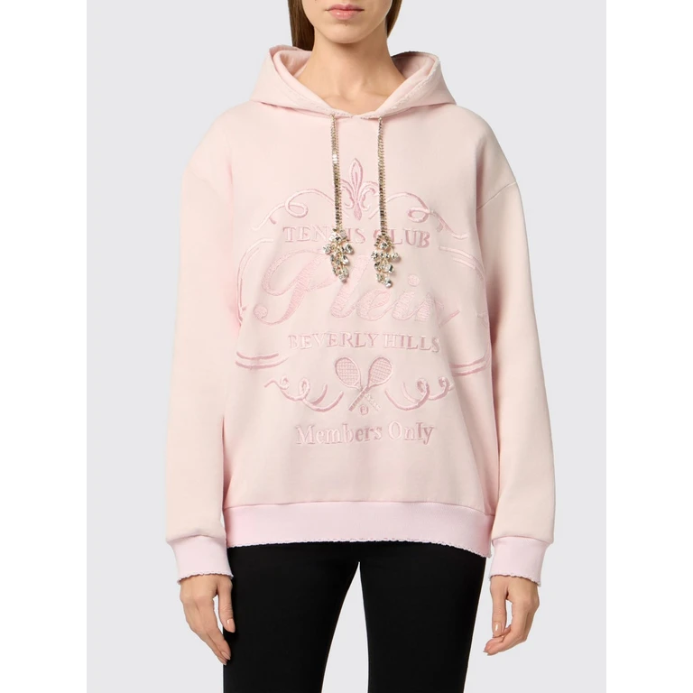 Tennis Club Cotton Hoodie with Jewelled Drawstring (PAFCWJB1948PTE180N03)