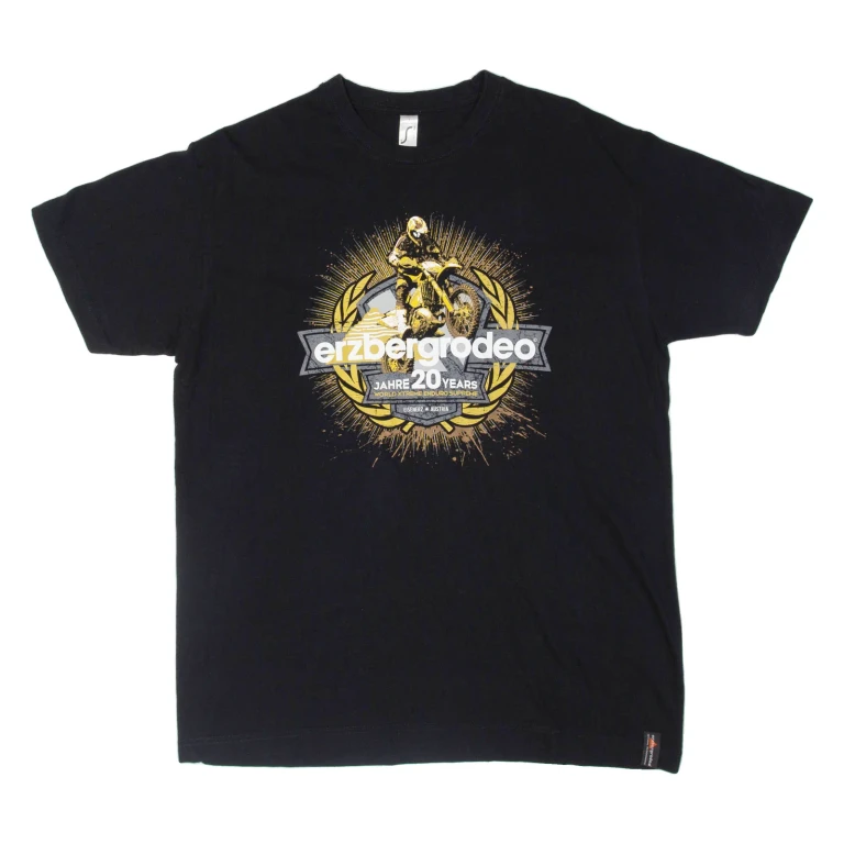 IMPERIAL Motorcross Mens Biker T-Shirt Black L