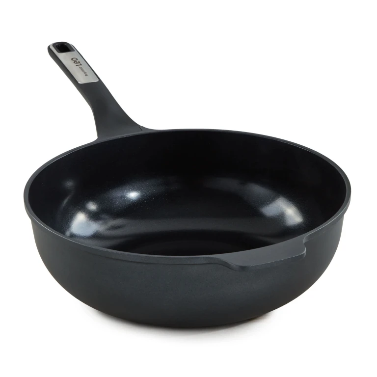 Leo Phantom Nonstick Ceramic 12" Wok Pan 5.3qt., Recycled