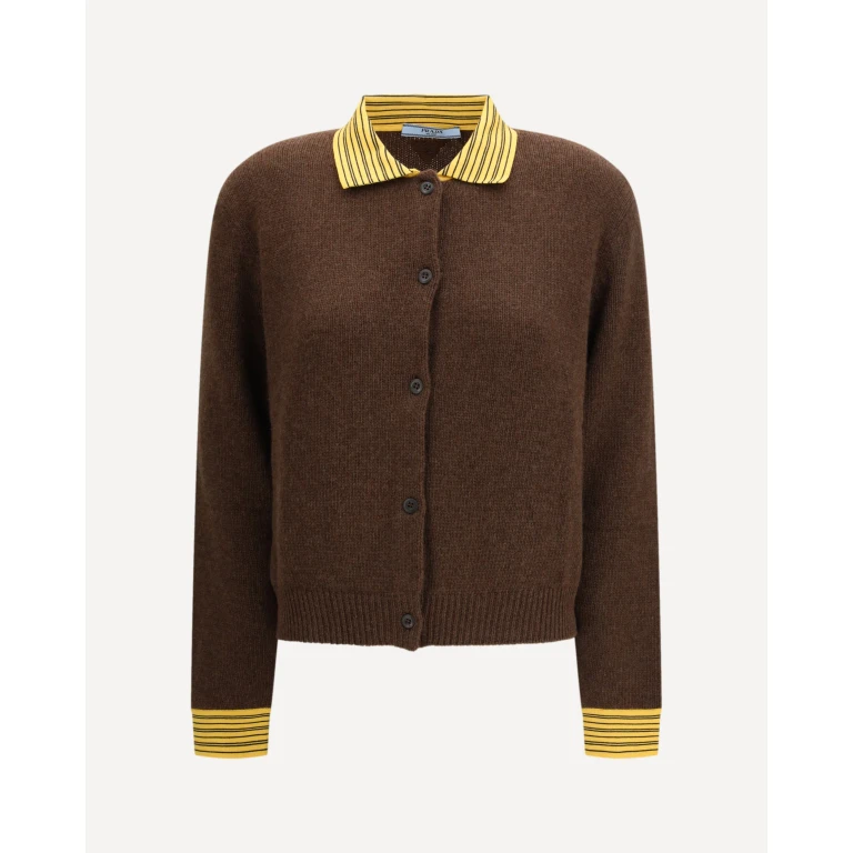 Sweater with a classic collar and front button fastening Female 42