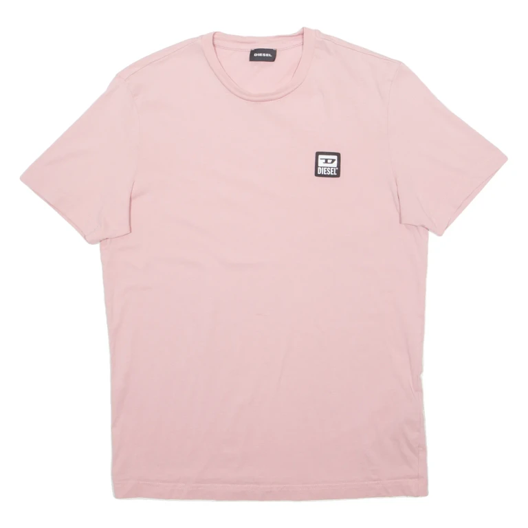 DIESEL Mens T-Shirt Pink S