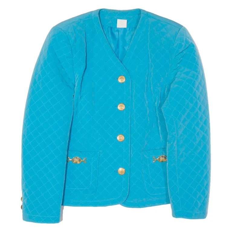 Shirley Womens Quilted Jacket Blue M
