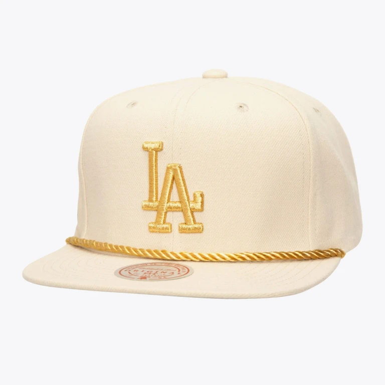 Men's MLB Golden Ivory Snapback Dodgers Snapback Caps