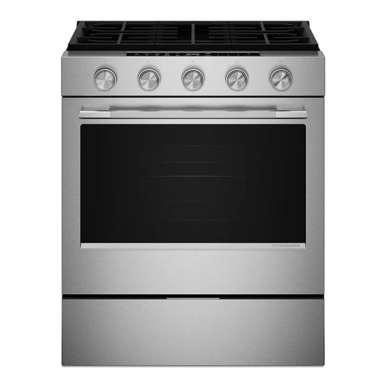 5.0 Cu. Ft. Smart Slide-In Gas Range w/ Convection Cooking Modes in Stainless Finish