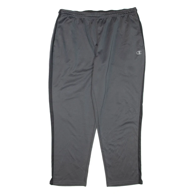 CHAMPION Mens Track Pants Grey Tapered XL W36 L30