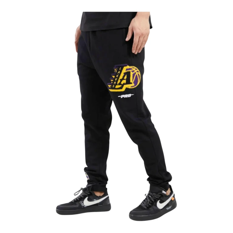 NBA Los Angeles Lakers Mash Up Logo Men Sweatpants Black