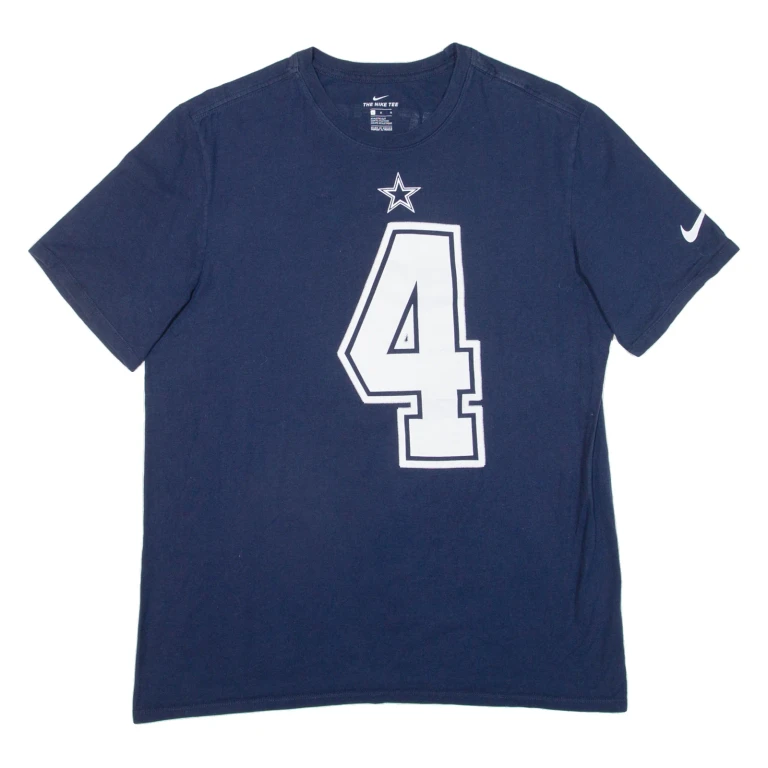 NIKE Mens T-Shirt Blue USA L