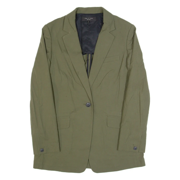 RAG & BONE Womens Blazer Jacket Green M