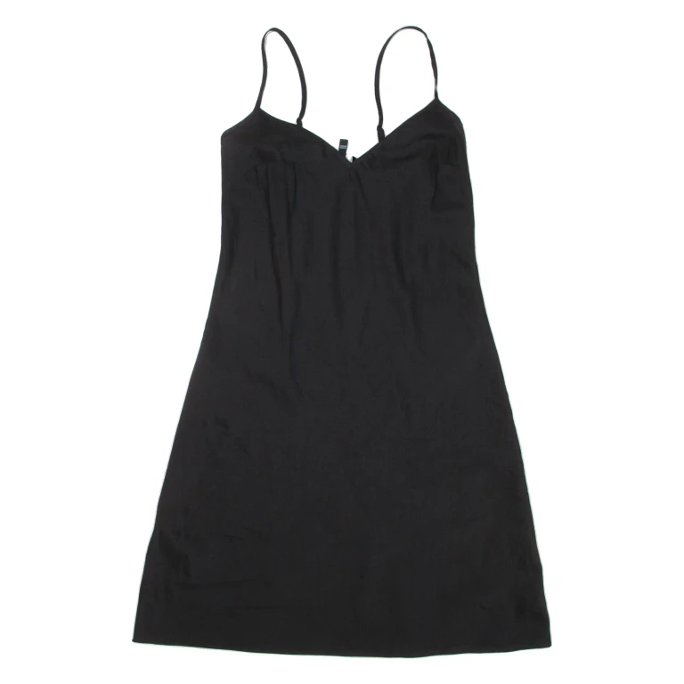 KAREN MILLEN Womens Slip Dress Black Sleeveless Short UK 10