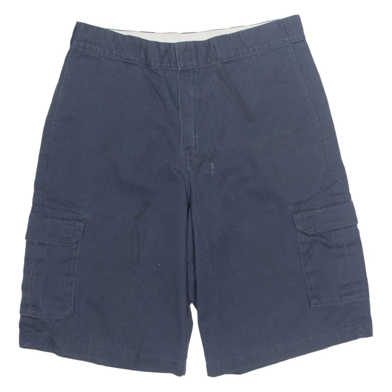 DICKIES Mens Workwear Shorts Blue Loose L W36