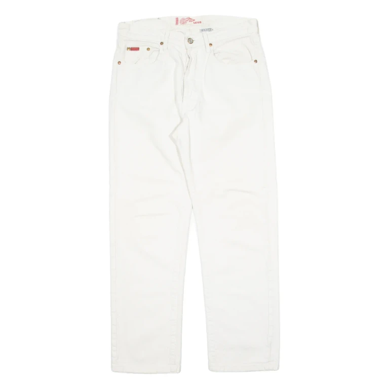 LEE COOPER Mens Trousers Cream Regular Straight W30 L28