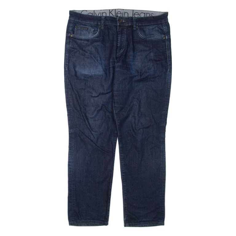 CALVIN KLEIN JEANS Womens Jeans Blue Regular Tapered W34 L31