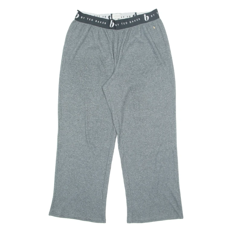 TED BAKER Womens Trousers Grey Relaxed Straight W30 L28