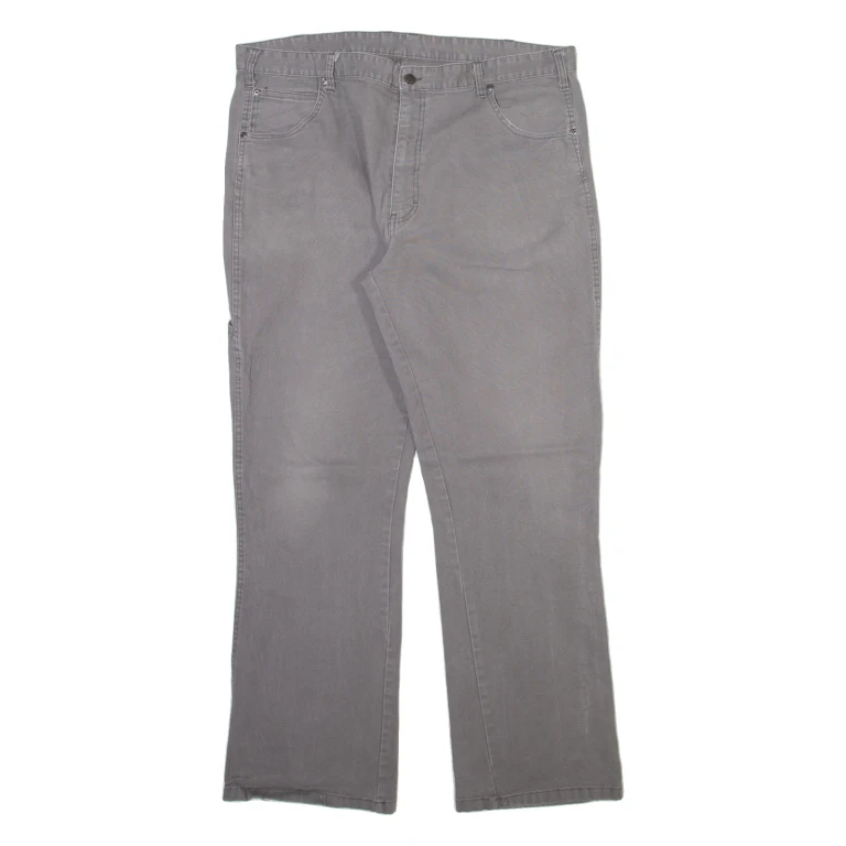 DICKIES Mens Trousers Grey Regular Straight W40 L32
