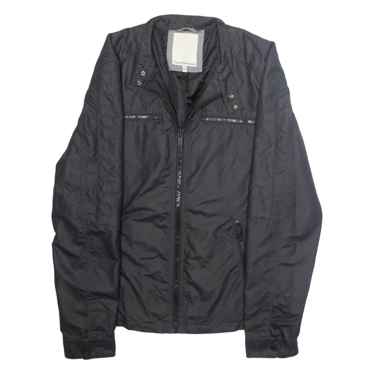CALVIN KLEIN JEANS Mens Jacket Beige Nylon L