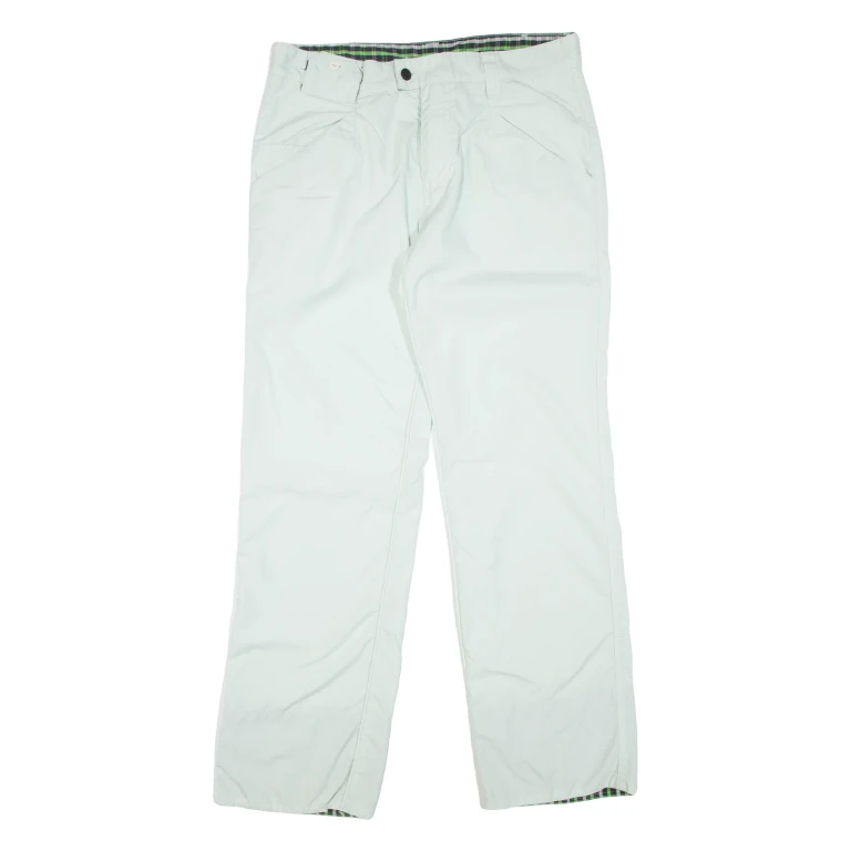 CLOVER Mens Trousers Blue Regular Straight W34 L33