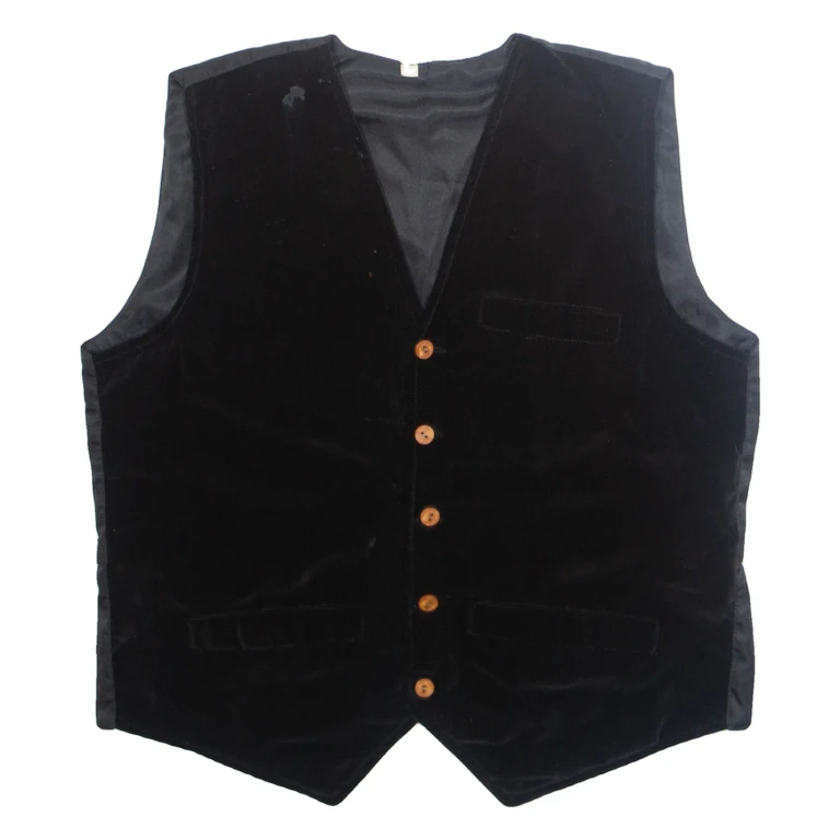 Mens Waistcoat Black M