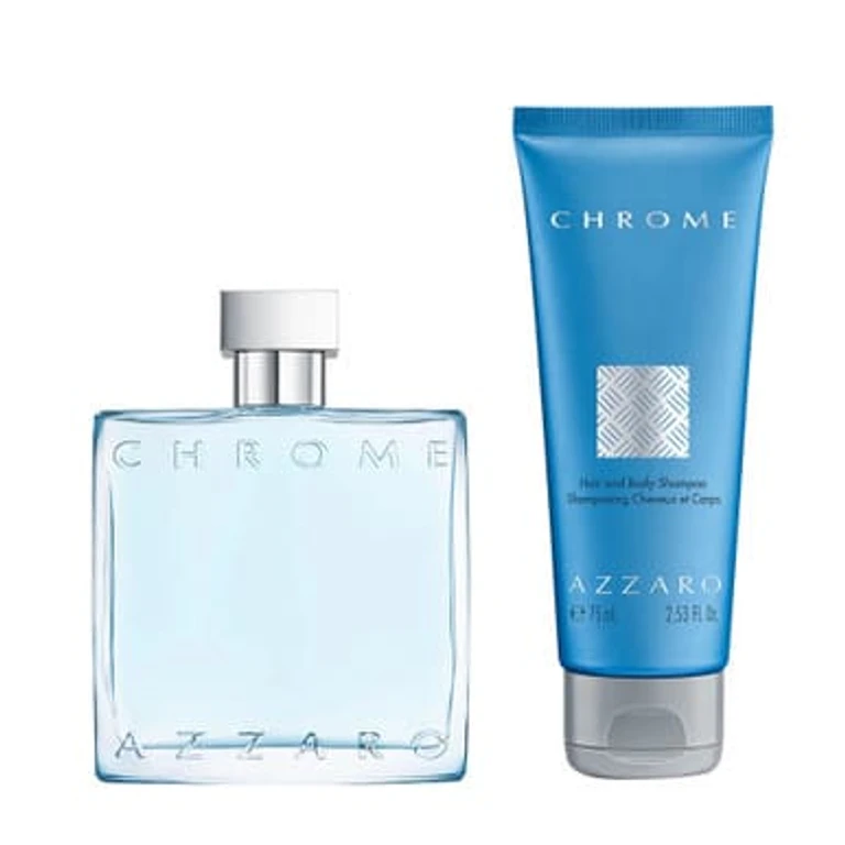 Chrome 2 Pcs Set For Men: 1.7 Eau De Toilette Spray + 2.53 Shampoo