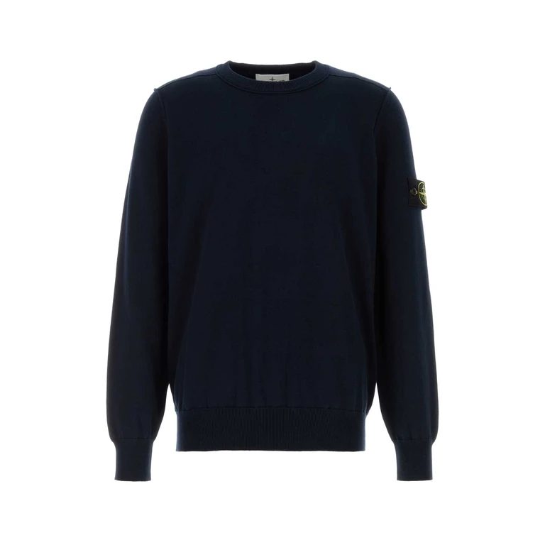 Stone Island Pull Col Rond - Bleu