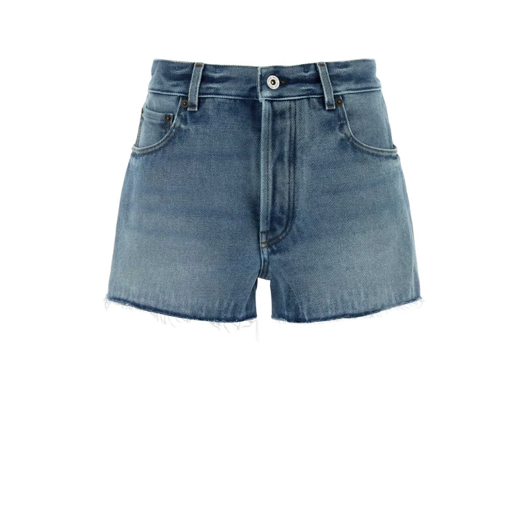Miu Miu Denim Shorts Azzurro Exterior: Cotton - Women