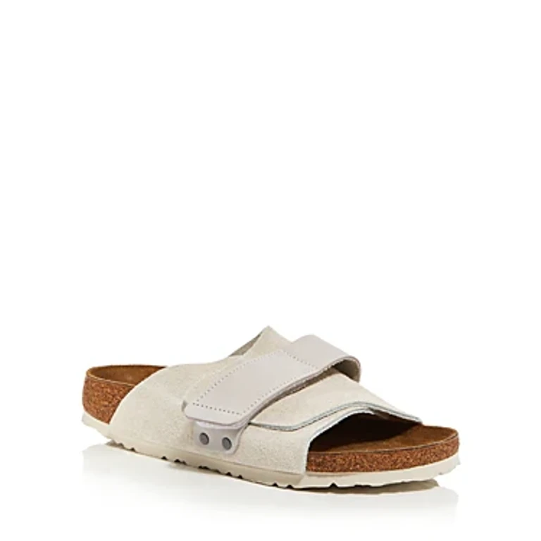 Unisex Kyoto Nubuck Leather Modern Suede Antique White
