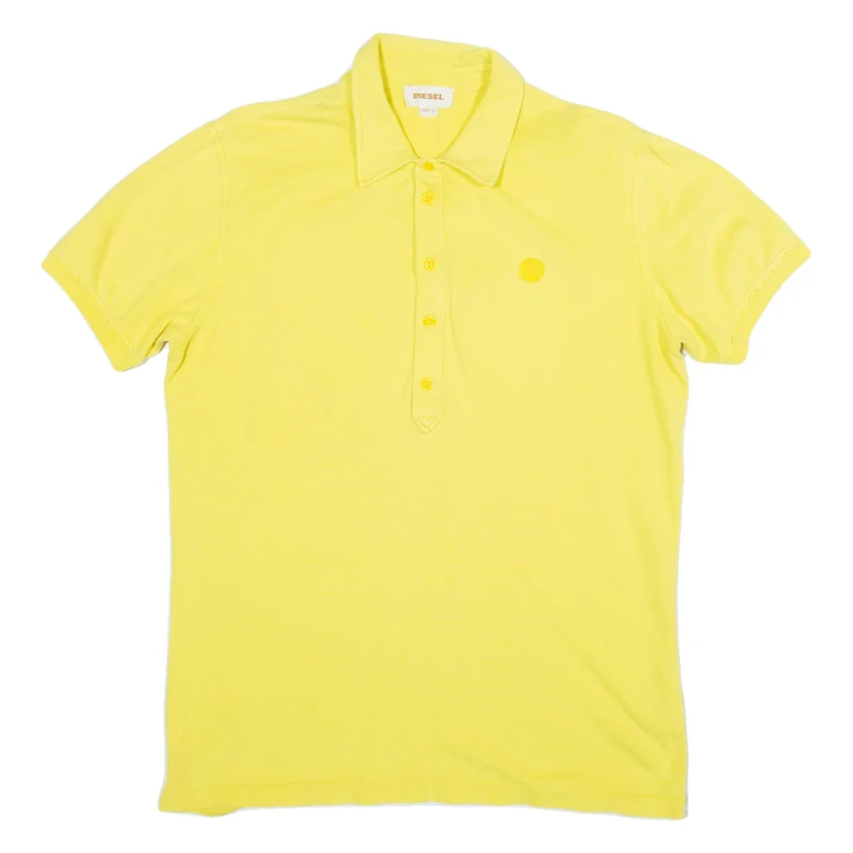 DIESEL Mens Polo Shirt Yellow L
