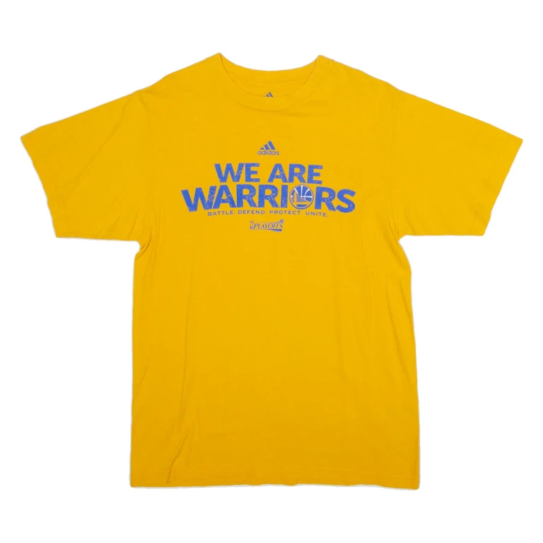 ADIDAS Golden State Warriors Mens T-Shirt Yellow USA M