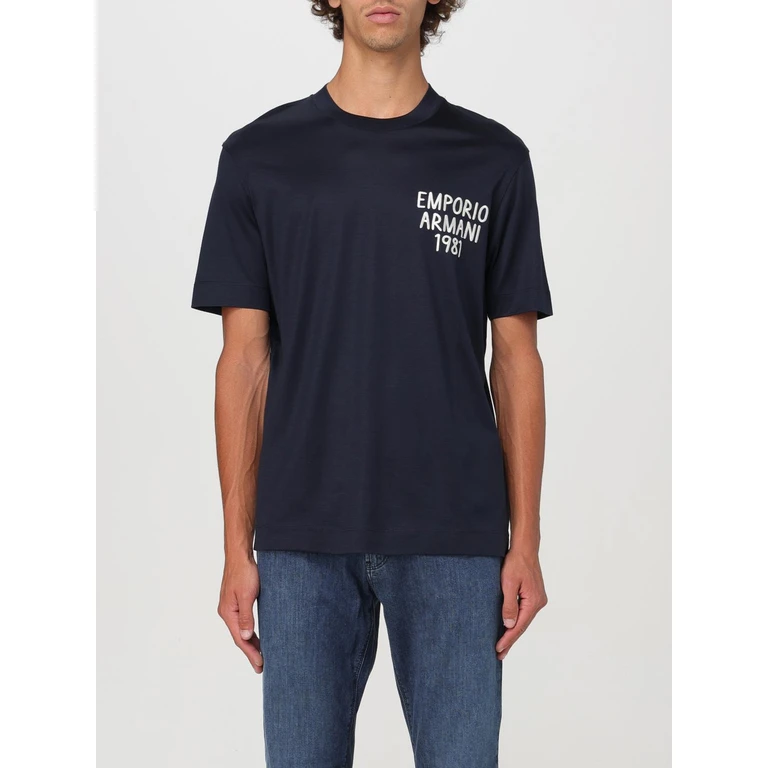 EMPORIO ARMANI T-Shirt Men color Blue 1 (3D1TA21JUVZ09R4)