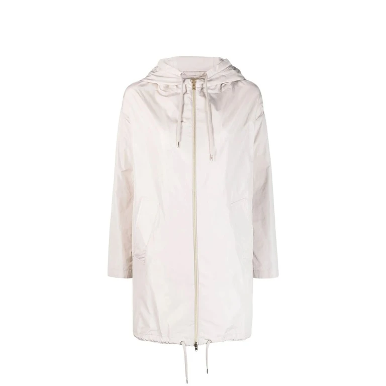 Herno White Polyester Coat Clothing - Women