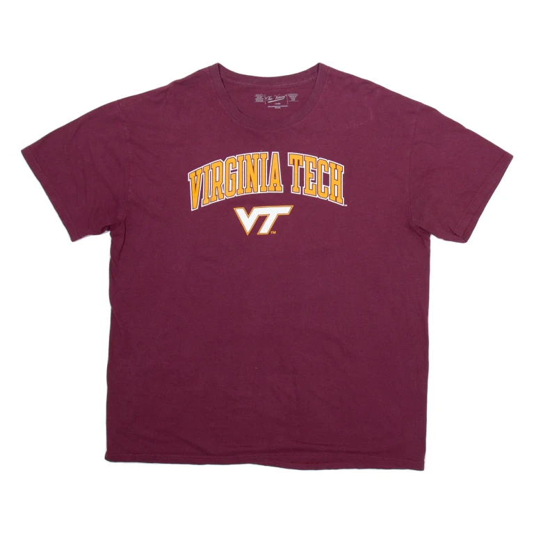 THE VICTORY Virginia Tech Mens T-Shirt Maroon USA XL