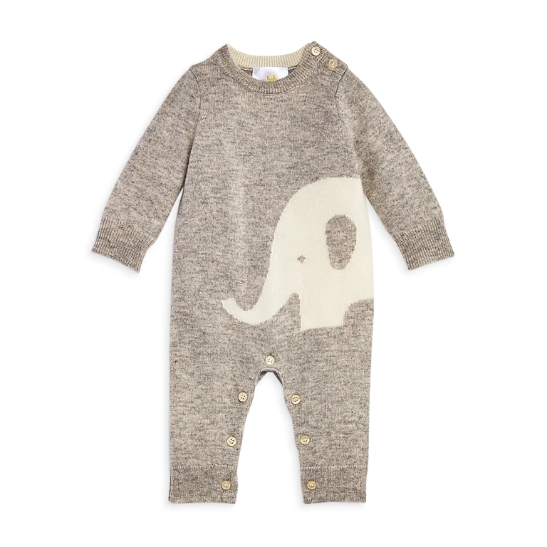 Bloomie's Unisex Elephant Cashmere Coverall, Baby - Exclusive