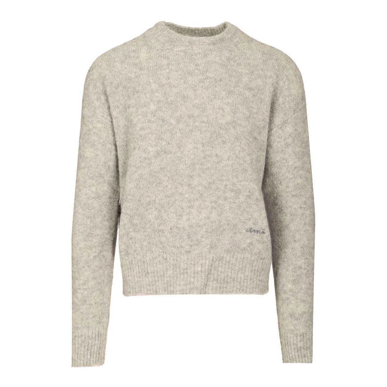 Ami Paris Pull Col Rond - Gris (H25HKS824KN0021050H25)