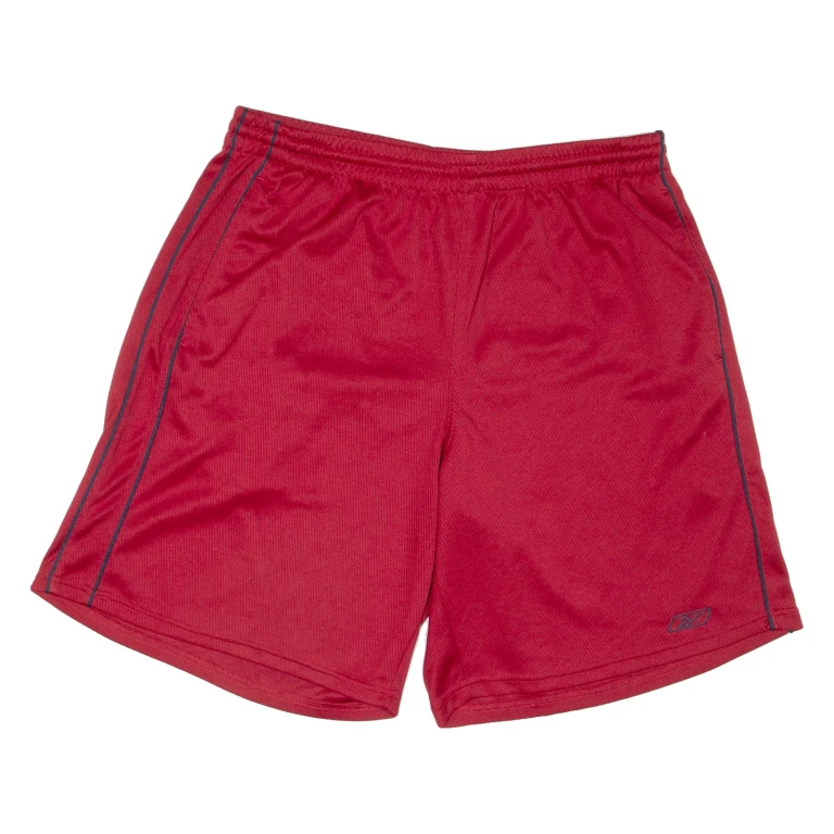 REEBOK Mens Sports Shorts Red Relaxed L W32
